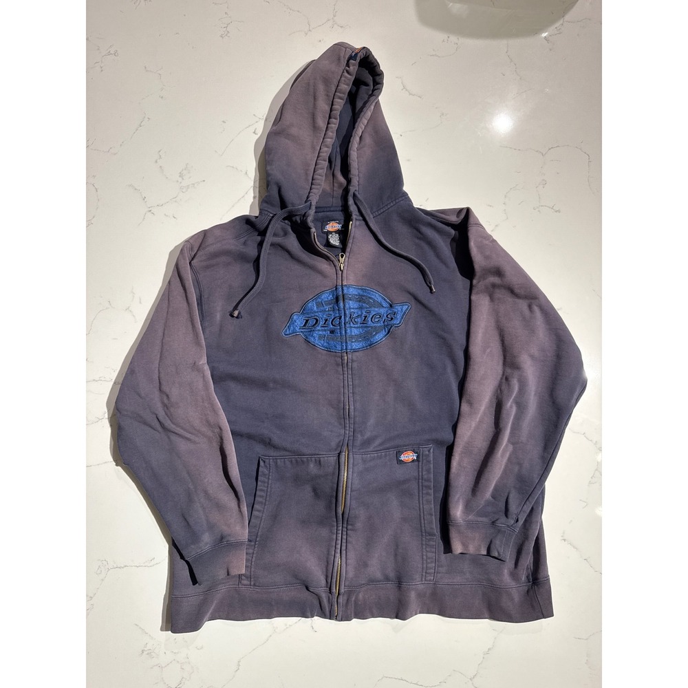 Dickies Sun Faded Distressed Full Zip Hoodie